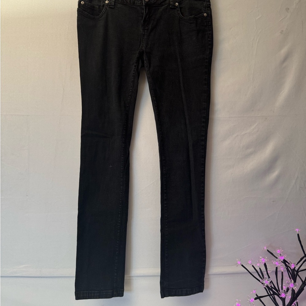 Blue Asphalt Black Straight Leg Women's Jeans